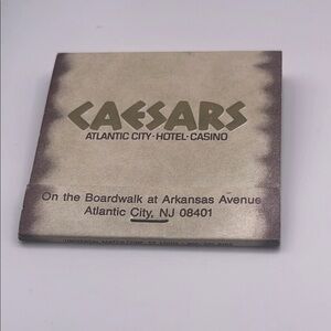 Caesars Atlantic City Matchbook‎
